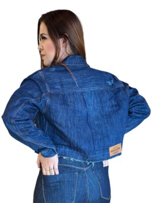 JAQUETA JEANS FEMININA.